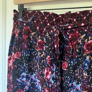 EUC SR Floral Wide Leg Trousers